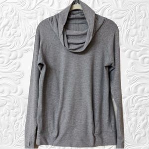 Lululemon grey “Highline” pullover cowl neck sweatshirt M